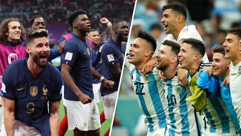 ¿En cuáles equipos juegan los seleccionados de Francia y Argentina y qué plantilla es más cara?