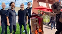The Rasmus visita CDMX y ‘se echan palomazo’ con un organillero en Coyoacán
