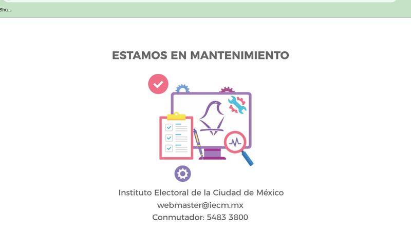 Ciberataque al IECM: Página web se cae en pleno conteo de votos
