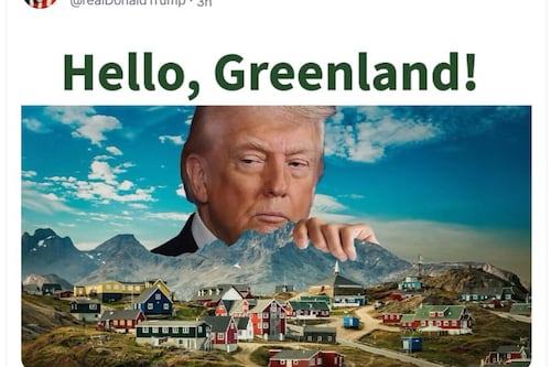 ‘Hello, Greenland’: Trump no olvida al territorio y así es como vuelve a mostrar interés