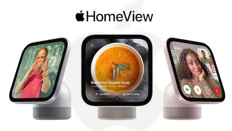 Con Siri AI y reconocimiento facial: Así es el HomeView, la nueva pantalla inteligente de Apple
