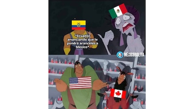 Los memes de aranceles en Ecuador. (Captura: X)