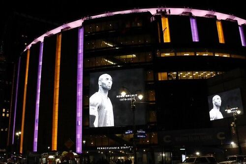 Madison Square Garden y aeropuerto de Los Ángeles se iluminan de 'Lakers' por Kobe Bryant