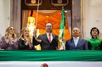 ‘Viva la unidad, la tolerancia y el respeto’: Kuri en el ‘Grito’ de Independencia en Querétaro