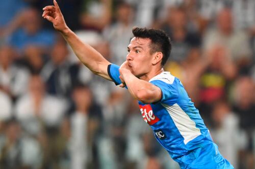 El 'Chucky' Lozano debuta con gol con el Nápoles ante la Juventus