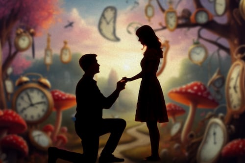 Gasolinero de Jalisco organiza fiestón de 1 mdd para pedir matrimonio con temática ‘Alice in Wonderland’