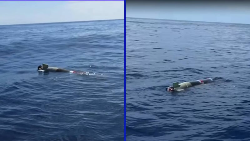 Pescadores hallan un misil flotando en mar de Ensenada: ‘Imagínate que explote’