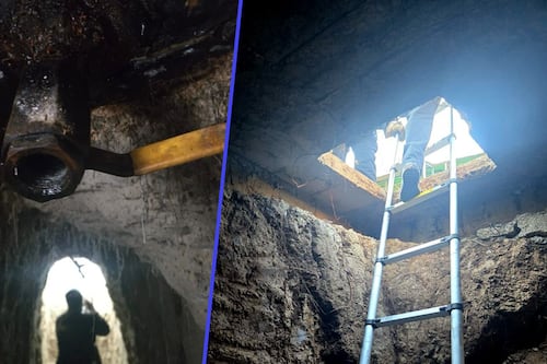 Descubren ‘huachitúnel’ de 22 metros en Tepetitlán, Hidalgo; pasaje oculto conectaba con ductos