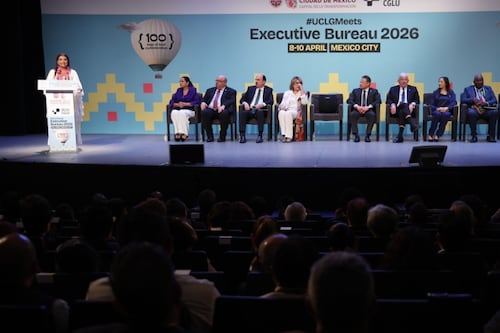 Clara Brugada posiciona a CDMX como referente global en derechos humanos en foro internacional CGLU