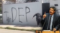 Vandalizan casa del morenista, Javier Corral, en Ciudad Juárez; dejan una corona fúnebre