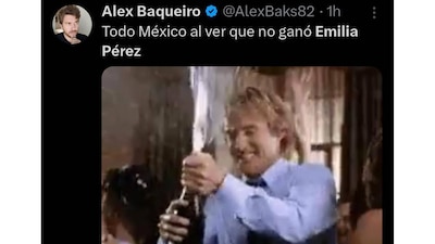 Memes de los premios Oscar 2025 y 'Emilia Pérez'. (Foto: X)