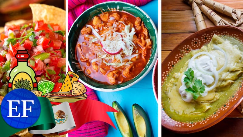 Tres platillos con colores patrios que no son chiles en nogada