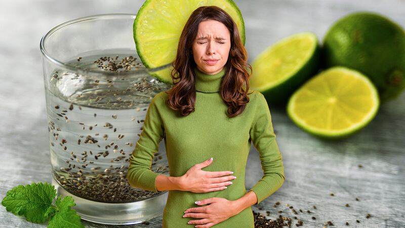 ¿Cuál es el efecto del agua de limón con chía en el estómago?