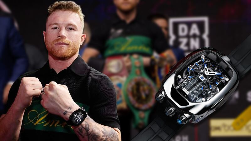 Se ve que hay ‘biyuyo’: ¿Cuánto cuesta el reloj Jacob & Co. que ‘Canelo’ usó en ‘cara a cara’ con Scull?