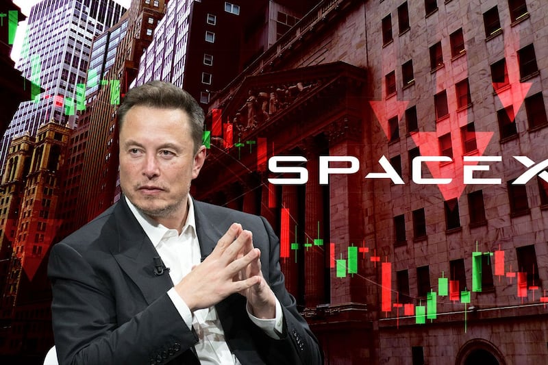 Ojo ahí, Elon Musk: Acciones de SpaceX se desploman… y Wall Street ofrece bonos para reducir pérdidas
