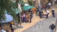 Registran brutal golpiza contra 2 policías de Tránsito en la Cuauhtémoc; SSC detiene a 7 agresores