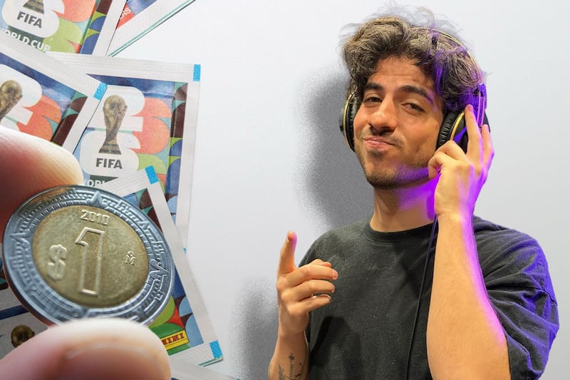 Vendiendo agüitas en el centro: ¿Quién es Gonzok, el youtuber que llenó el álbum del Mundial con un peso?