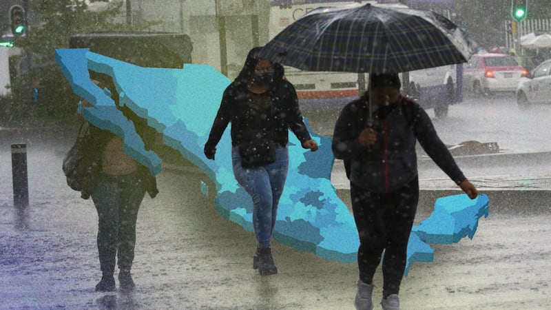 Prepárate para los aguaceros: ¿En qué estados se esperan lluvias intensas este fin de semana?