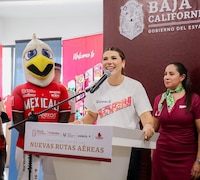 Anuncia Marina del Pilar ampliación en conectividad aérea de Baja California e inversión en infraestructura