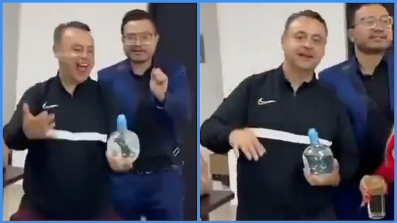 ‘Fondo, fondo, fondo’: Exhiben a jefe antisecuestros de Hidalgo por fiesta con alcohol en oficinas públicas