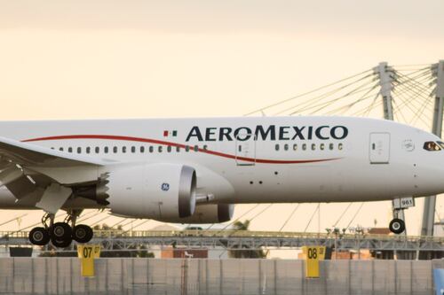 Transporte de pasajeros de Aeroméxico cae 2.6% en mayo