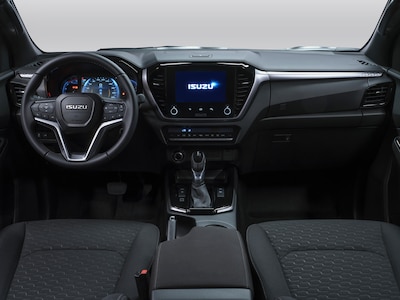 Tablero de la Isuzu D-MAX con pantalla táctil y climatizador
