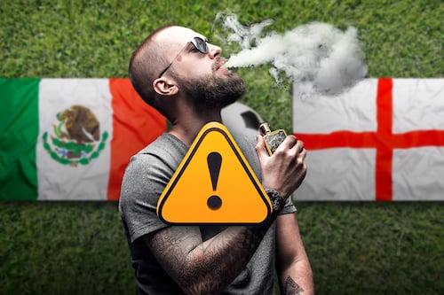 México vs. Inglaterra: ¿Aplicarán multas y años de prisión por vapeadores? Esto dice la ley