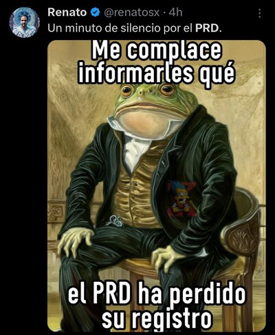 El PRD se volvió tendencia en redes por la posibilidad de que pierda su registro como fuerza política. (Captura: Redes sociales)