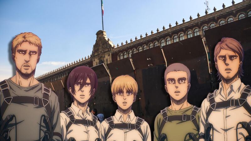 Marcha Generación Z: ¿Por qué relacionan ‘murallas’ en Palacio Nacional con el anime ‘Attack on Titan’?