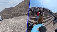 Un video muestra la última imagen con vida de Julio César, tirador de Teotihuacán, en la Pirámide de la Luna