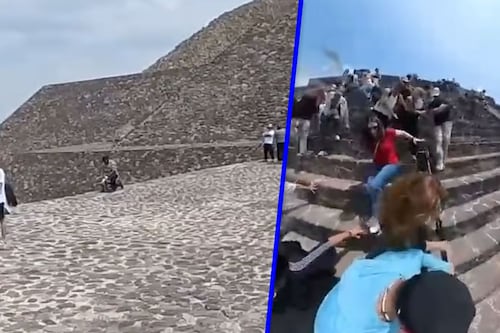 Un video muestra la última imagen con vida de Julio César, tirador de Teotihuacán, en la Pirámide de la Luna
