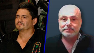 Óscar Orlando Nava Valencia, alias El Lobo, y su contador, Elpidio Mojarro Ramírez, alias El Pilo.