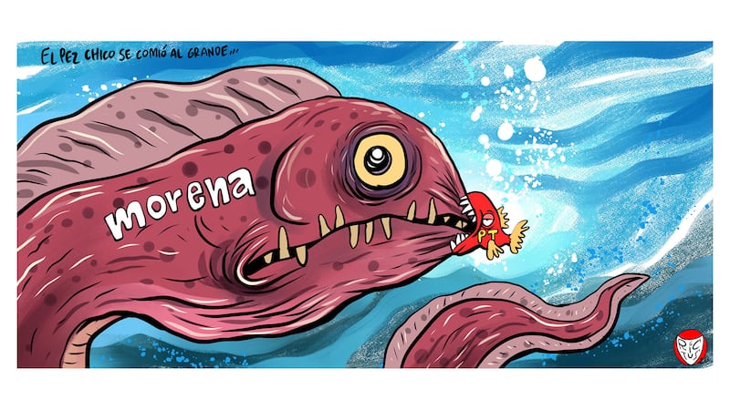 EL PEZ CHICO SE COMIÓ AL PEZ GRANDE...