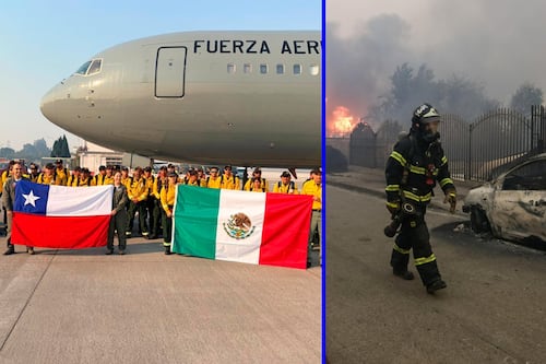 México tiende la mano a Chile: Envía 145 brigadistas para enfrentar los devastadores incendios forestales