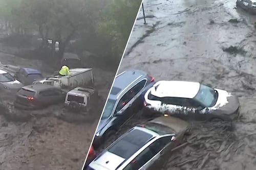 (VIDEOS) Aluvión en Chile: Ríos de lodo arrastran autos tras lluvias históricas en Santiago y Valparaíso