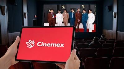Estos son los detalles de los complejos Cinemex donde van a proyectarse los conciertos de BTS. (Foto: Imagen generada con ChatGPT/IAGEmini/EFE)