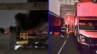 (VIDEOS) Incendio en bodega junto al Mercado de Jamaica deja un herido, evacúan edificio de departamentos