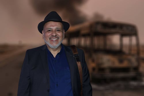 René Franco narra los narcobloqueos en México-Puebla: ‘Me encuentro en un ADO, otro autobús está calcinado’