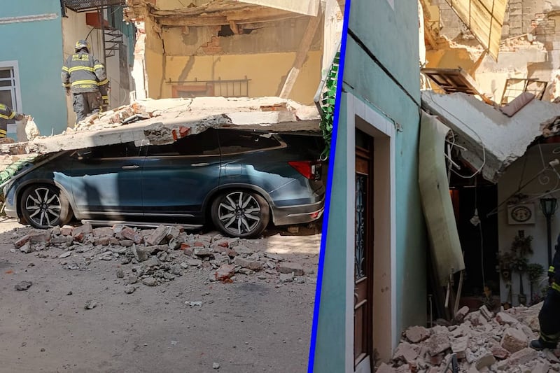 Derrumbe de casa abandonada en la colonia Roma provoca cierres viales: Descartan víctimas (VIDEO)