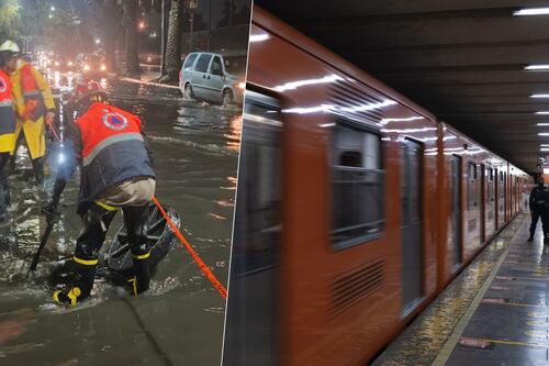 Fuertes lluvias en CDMX ‘ponen a nadar’ al Metro: Cierra estaciones de la Línea A por inundaciones