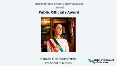 Claudia Sheinbaum fue galardonada por los premios WEF