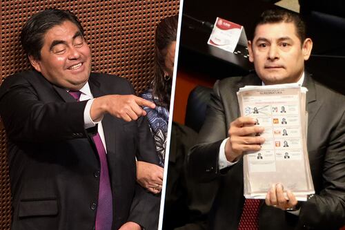 Barbosa y Armenta hacen 'las paces' tras conflicto por la candidatura en Puebla