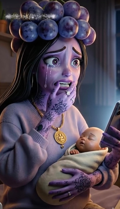 Las Fruti novelas adaptaron la historia de Cazzu y Cristian Nodal. (Foto: Captura)