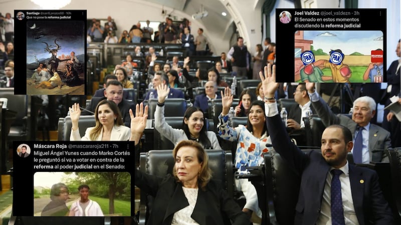 Aprueban los memes de la reforma judicial: Estos son los mejores con Marko Cortés y Miguel Ángel Yunes