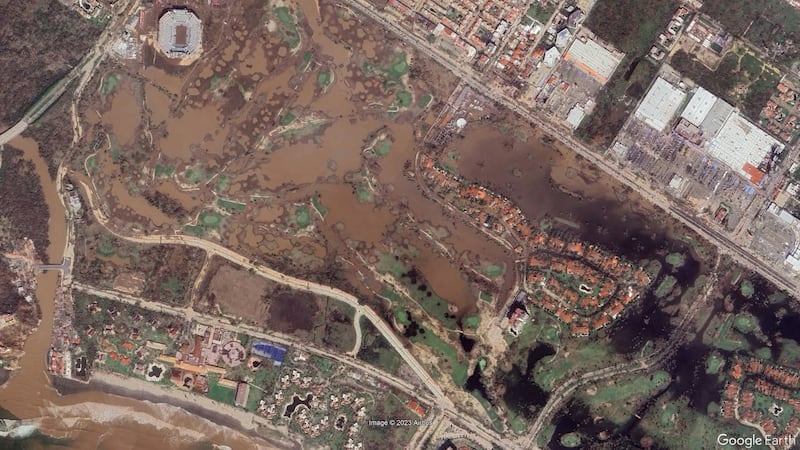 La destrucción del huracán Otis: Así se ve la tragedia de Acapulco desde el espacio