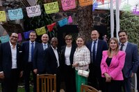 Coparmex CDMX celebra con embajadores una kermés del Día de Muertos y Fiestas Patrias