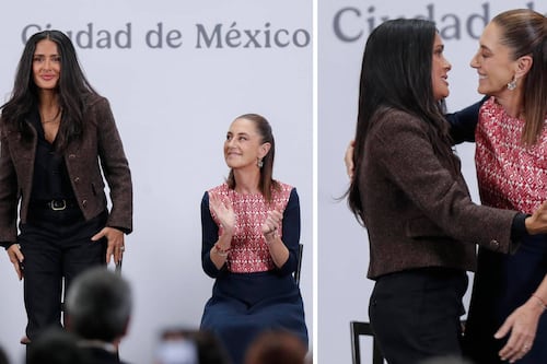 Sheinbaum respalda a Salma Hayek tras críticas: ‘Hay quien no soporta que se hable bien de la presidenta’