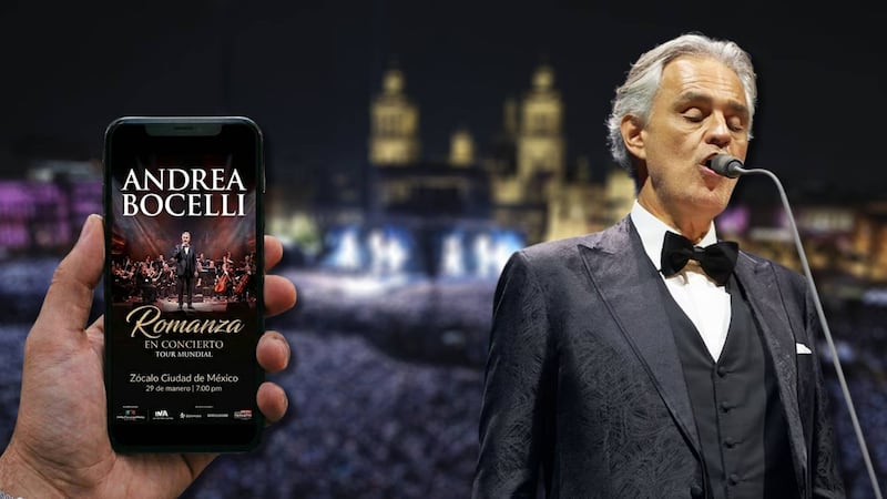 Concierto gratis Andrea Bocelli: Fecha, hora, dónde ver y lo que debes saber del show en el Zócalo