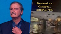 Vicente Fox hace un ‘epic fail’; confunde aeropuerto de Frankfurt con el AIFA