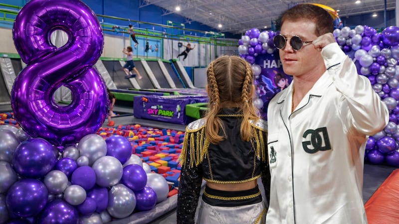 Con tirolesas y ‘KPop Demon Hunters’: Así es Sky Park, donde ‘Canelo’ celebró el cumpleaños 8 de su hija